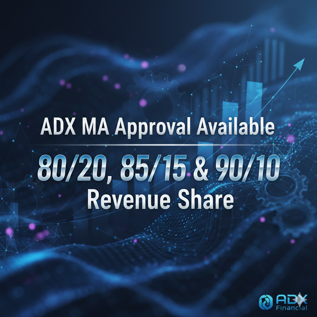Alright ADX MA Approval Available – 80/20, 85/15 & 90/10 Revenue Share